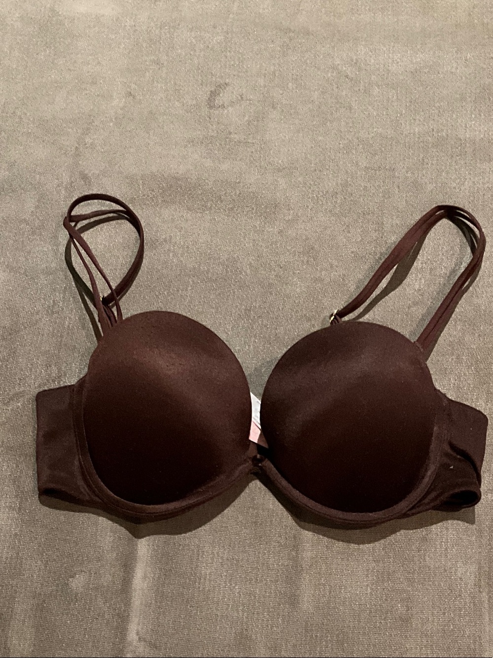 Victoria's Secret Brown Double-Strap Padded T-Shirt Bra